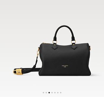 LOUIS VUITTON LV Speedy Soft 30 Low Key Black Bag 17x30x21cm