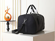 Prada Re-Nylon and Saffiano Leather Duffle Black Bag 50x27.5x27cm - 5
