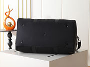 Prada Re-Nylon and Saffiano Leather Duffle Black Bag 50x27.5x27cm - 4