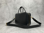 Miu Miu Black Beau Leather Top-handle Bag 34.5x12cmx23cm - 4