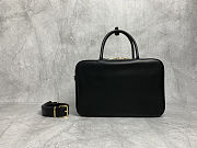 Miu Miu Black Beau Leather Top-handle Bag 34.5x12cmx23cm - 5