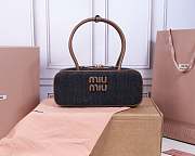Miu Miu Blue/brandy Beau DenimBag 28X12X9cm - 1