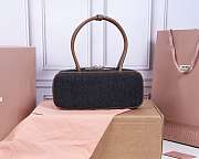 Miu Miu Blue/brandy Beau DenimBag 28X12X9cm - 5