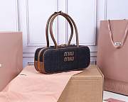 Miu Miu Blue/brandy Beau DenimBag 28X12X9cm - 3