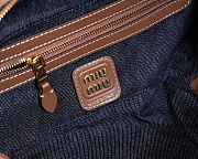 Miu Miu Blue/brandy Beau DenimBag 28X12X9cm - 2