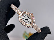 Cartier Baignoire Mini Model White Gold Diamond Watch 18.7mm - 2