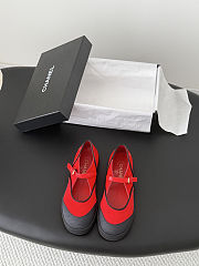 Chanel Mary Jane shoes Red and Black  - 1
