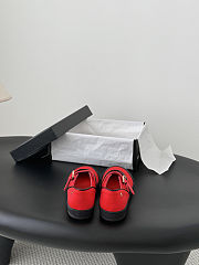 Chanel Mary Jane shoes Red and Black  - 3
