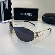 Chanel Crystal CC Logo Sunglasses - 2