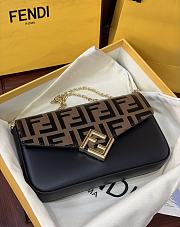 FENDI FF Diamonds Wallet OnChain Brown 22x12x3cm - 6