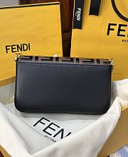 FENDI FF Diamonds Wallet OnChain Brown 22x12x3cm - 4