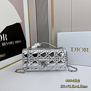 DIOR My Dior Mini Bag Sliver 21x11.5x4.5cm. - 1