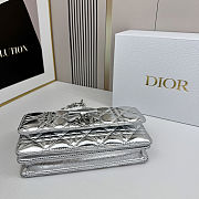 DIOR My Dior Mini Bag Sliver 21x11.5x4.5cm. - 5