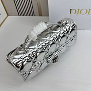 DIOR My Dior Mini Bag Sliver 21x11.5x4.5cm. - 4