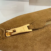 Miu Miu Olive Green Suede Pouch 18.5x14x10 - 2