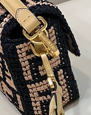 Fendi FF Raffia Baguette 27×6×15 cm - 5