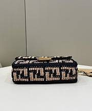 Fendi FF Raffia Baguette 27×6×15 cm - 4
