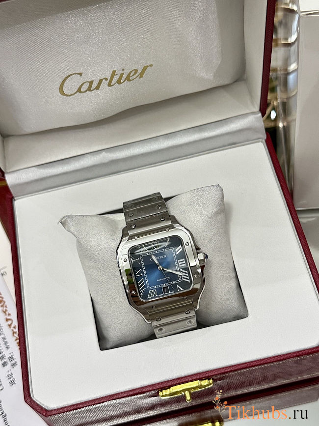 Cartier Santos De Cartier WSSA0030 Blue Watch 40mm - 1