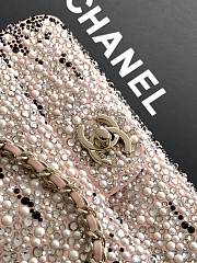 Chanel Evening Bag with Strass & Imitation Pearls 13x21x8cm - 5