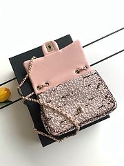 Chanel Evening Bag with Strass & Imitation Pearls 13x21x8cm - 3