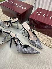 Gucci Crystal Slingback Pumps 10cm - 2