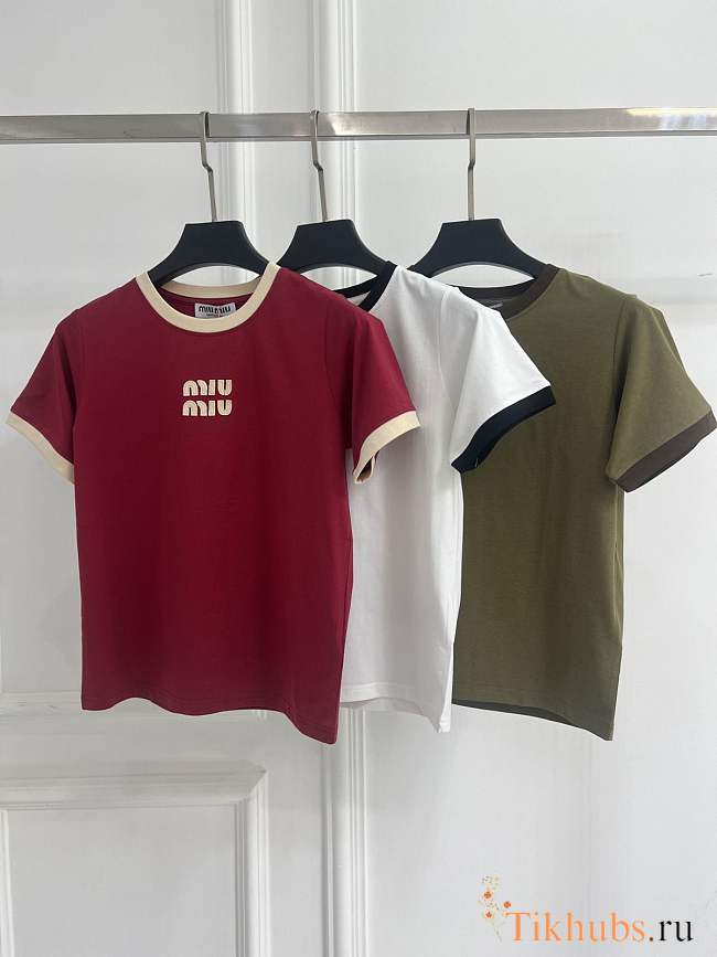 Miu Miu jersey T-shirts  - 1