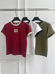 Miu Miu jersey T-shirts  - 1