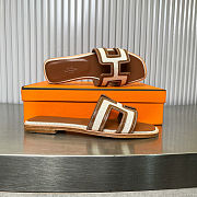 Hermès Oran Leather Sandal - 4