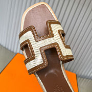 Hermès Oran Leather Sandal - 6