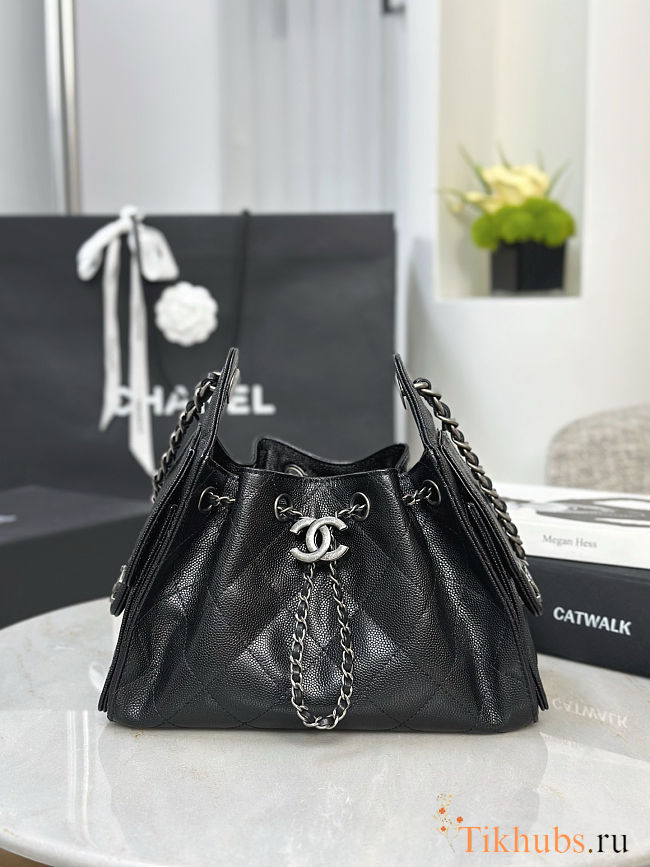 Chanel 25 Black Mini Bag 20x22x12.5cm - 1