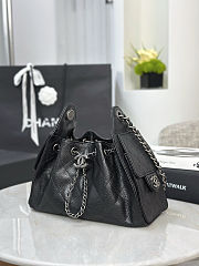 Chanel 25 Black Mini Bag 20x22x12.5cm - 6
