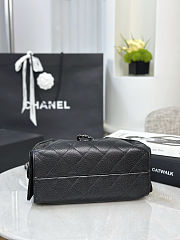 Chanel 25 Black Mini Bag 20x22x12.5cm - 3