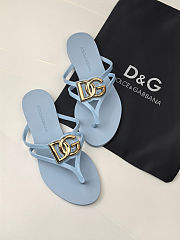 Dolce & Gabbana Jelly Flat Thong Sandals - 1