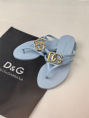 Dolce & Gabbana Jelly Flat Thong Sandals - 6