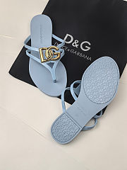 Dolce & Gabbana Jelly Flat Thong Sandals - 5