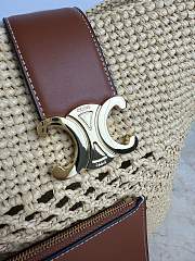 Celine Medium Louise Rafia Bucket Bag 28x24x16 - 2