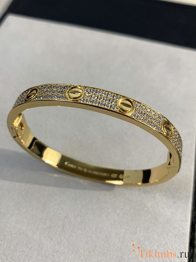 Cartier Love bracelet classic model paved Gold Bracelet - 1