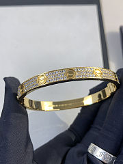 Cartier Love bracelet classic model paved Gold Bracelet - 6