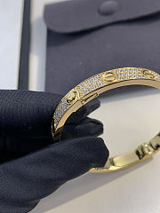 Cartier Love bracelet classic model paved Gold Bracelet - 3