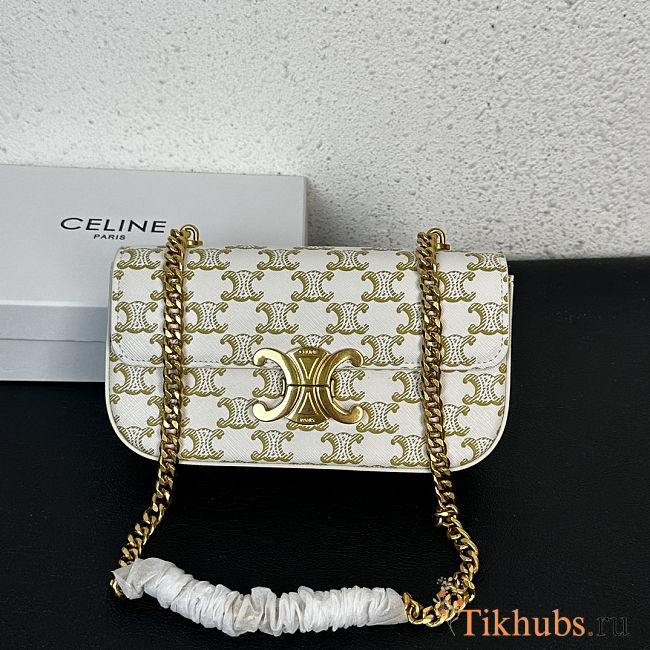 Celine Triomphe Shoulder Bag in Triomphe  20.5x10.5x4cm - 1
