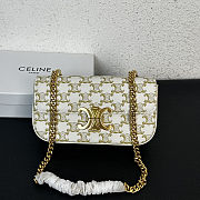Celine Triomphe Shoulder Bag in Triomphe  20.5x10.5x4cm - 1