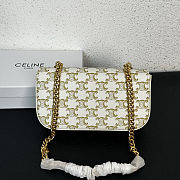 Celine Triomphe Shoulder Bag in Triomphe  20.5x10.5x4cm - 4
