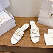 Dior 30 Montaigne White Slide - 5