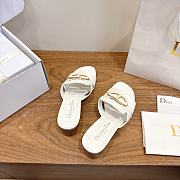 Dior 30 Montaigne White Slide - 6