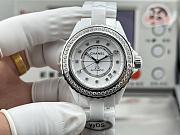 Chanel J12 Diamond Bezel Automatic – White Ceramic Watch  - 1