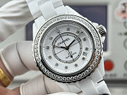 Chanel J12 Diamond Bezel Automatic – White Ceramic Watch  - 5