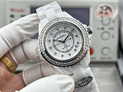 Chanel J12 Diamond Bezel Automatic – White Ceramic Watch  - 2