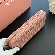 Miu Miu Alabaster Pink Large Matelasse NappaLeather Wallet 20x10cm - 6