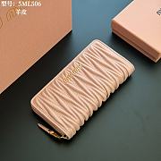 Miu Miu Alabaster Pink Large Matelasse NappaLeather Wallet 20x10cm - 4