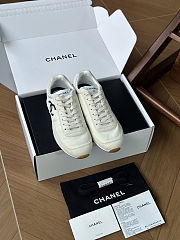 Chanel Calfskin & Suede Kidskin Sneakers - 4